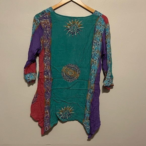 Soft Surroundings Boho Blouse or Swim Coverup Medium - Picture 4 of 4